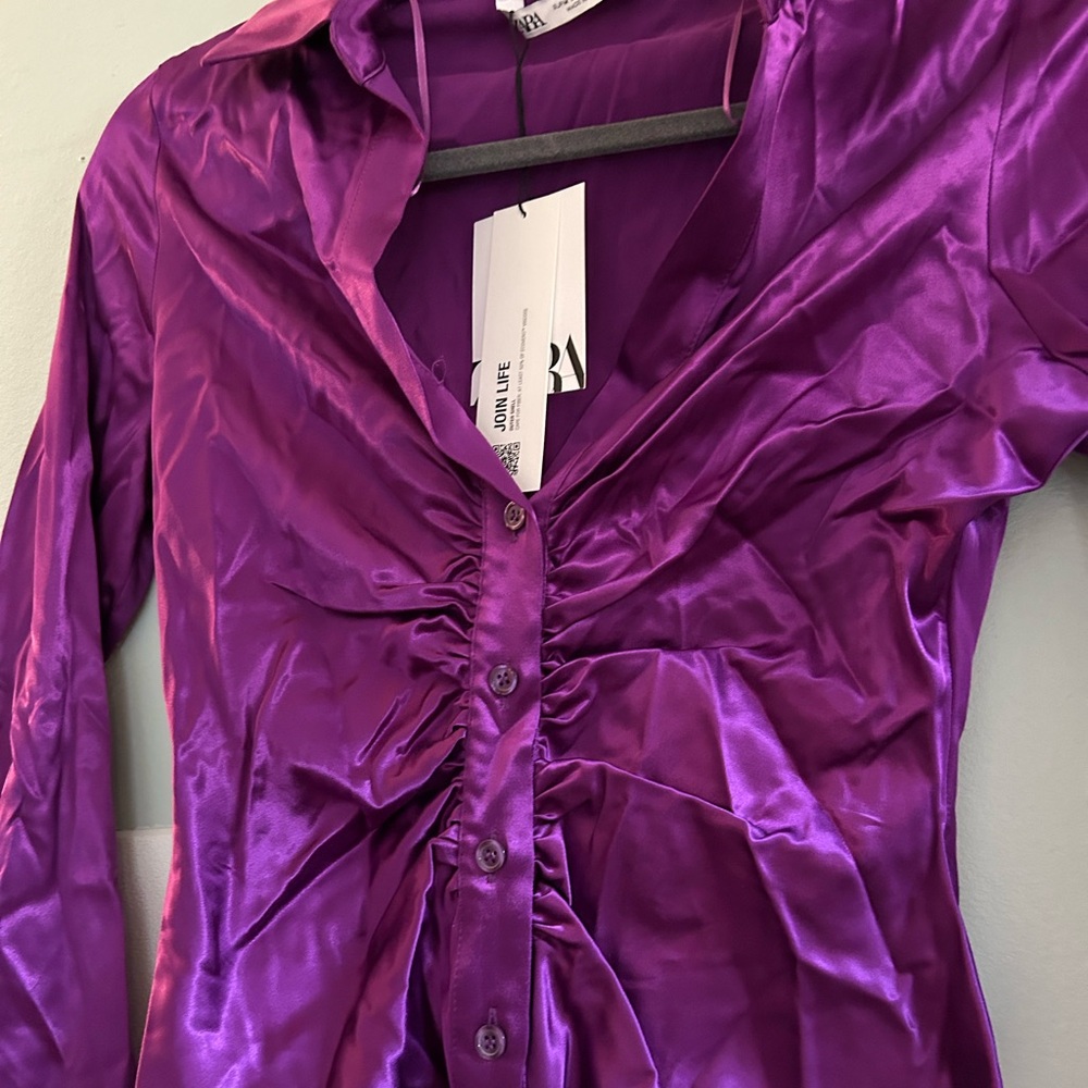 Zara Button Front Top